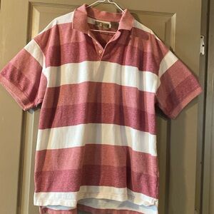 Sun river XL men’s red and white striped polo. Like new condition